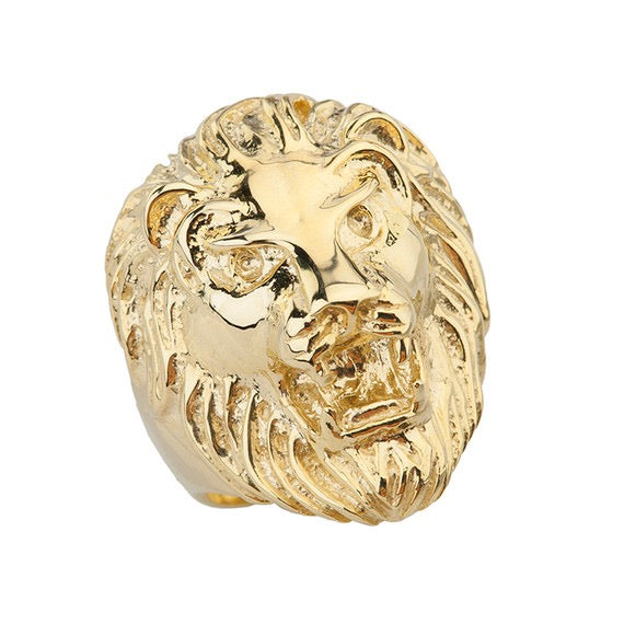 Anillo León Rugiente en Oro