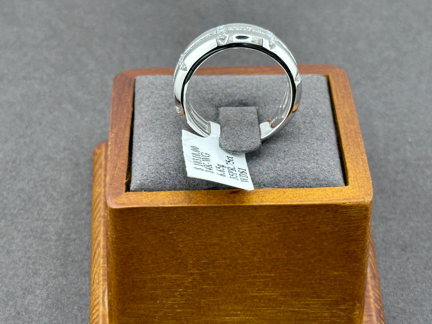 .75ct G SI 14K White Gold Diamond Men's Band